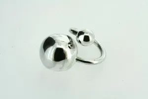 12mm & 16mm silver sphere ring