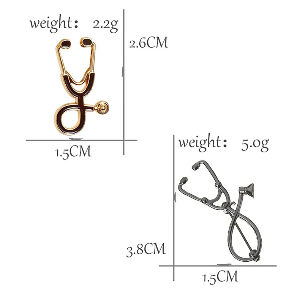 Adorable Stethoscope Brooch Pins For Medical Field Heroes