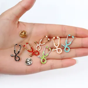 Adorable Stethoscope Brooch Pins For Medical Field Heroes