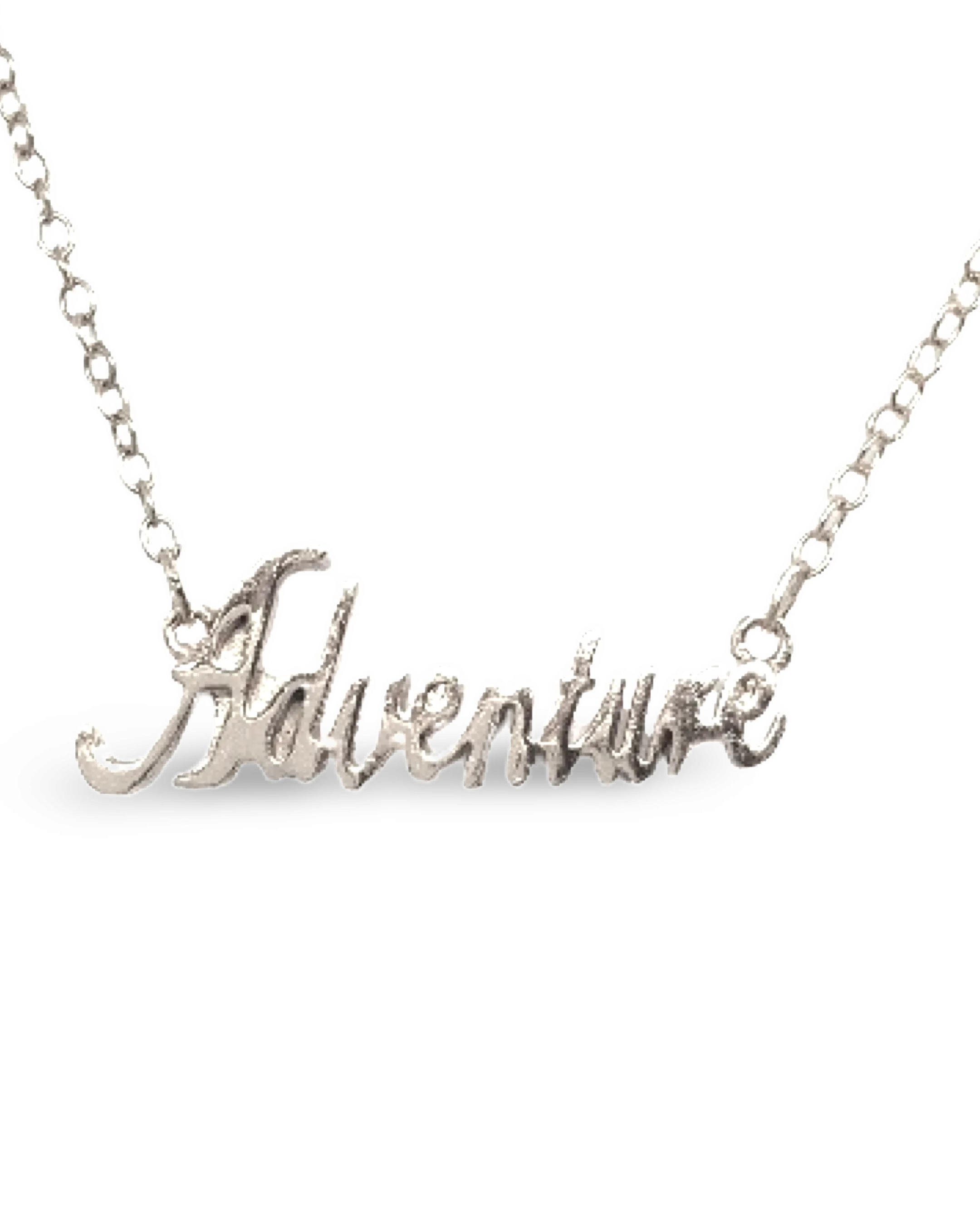 Adventure Script Necklace by The Urban Charm by The Urban Charm