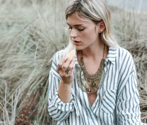 All That Glitters Is Brass Necklace