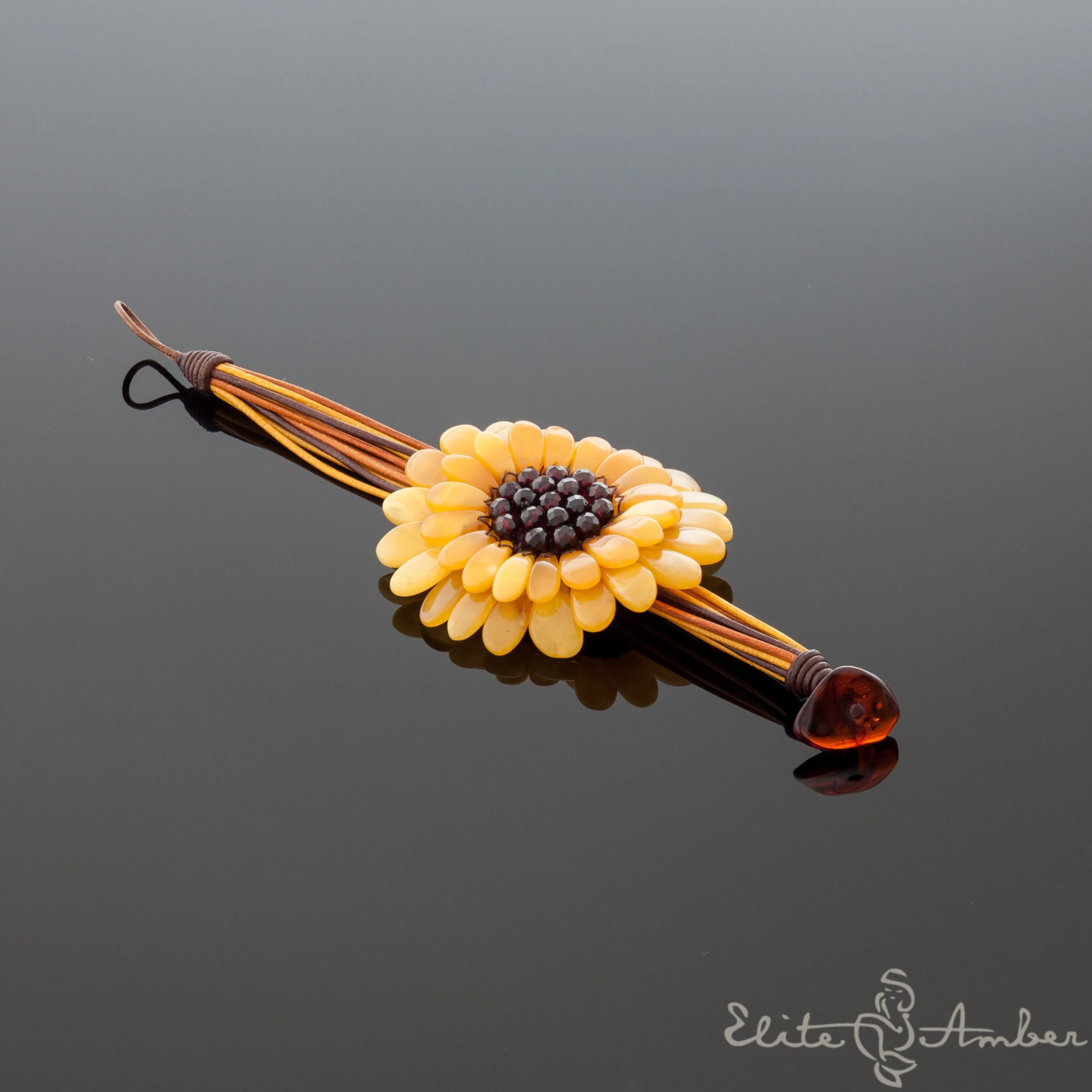Amber bracelet "Sunflower"