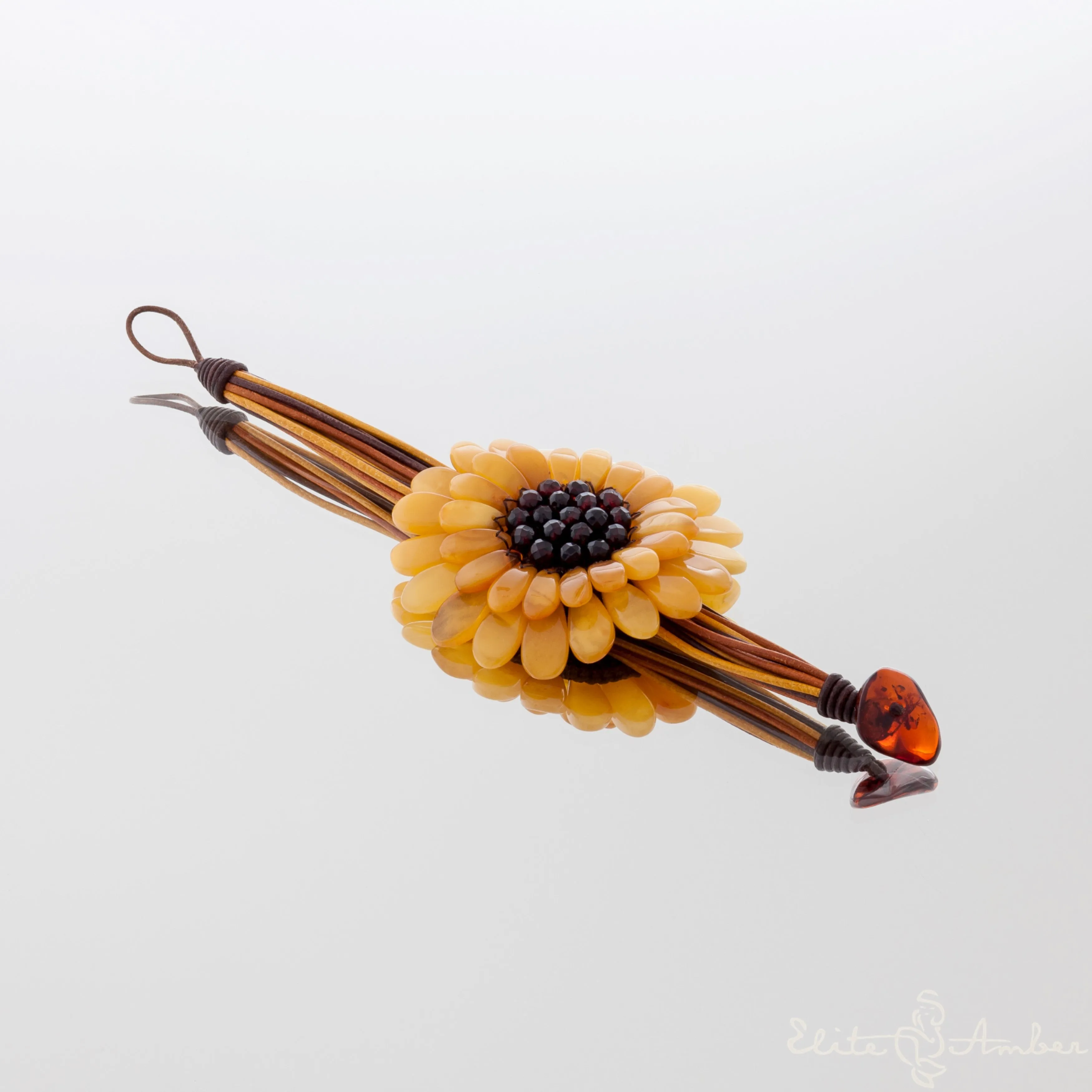Amber bracelet "Sunflower"