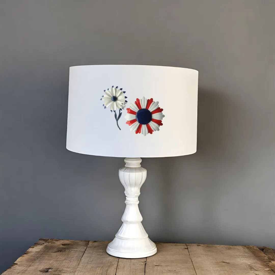 Americana Vintage Enamel Flower Brooches