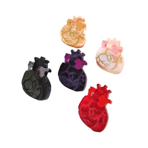 Anatomical Heart Pin Brooch - Five Colours by Cherryloco Jewellery