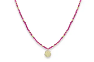 Artemis Pink Gemstone Necklace