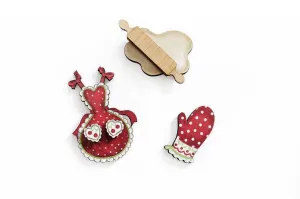 Baking Pastries Brooches Set of 3 by Laliblue