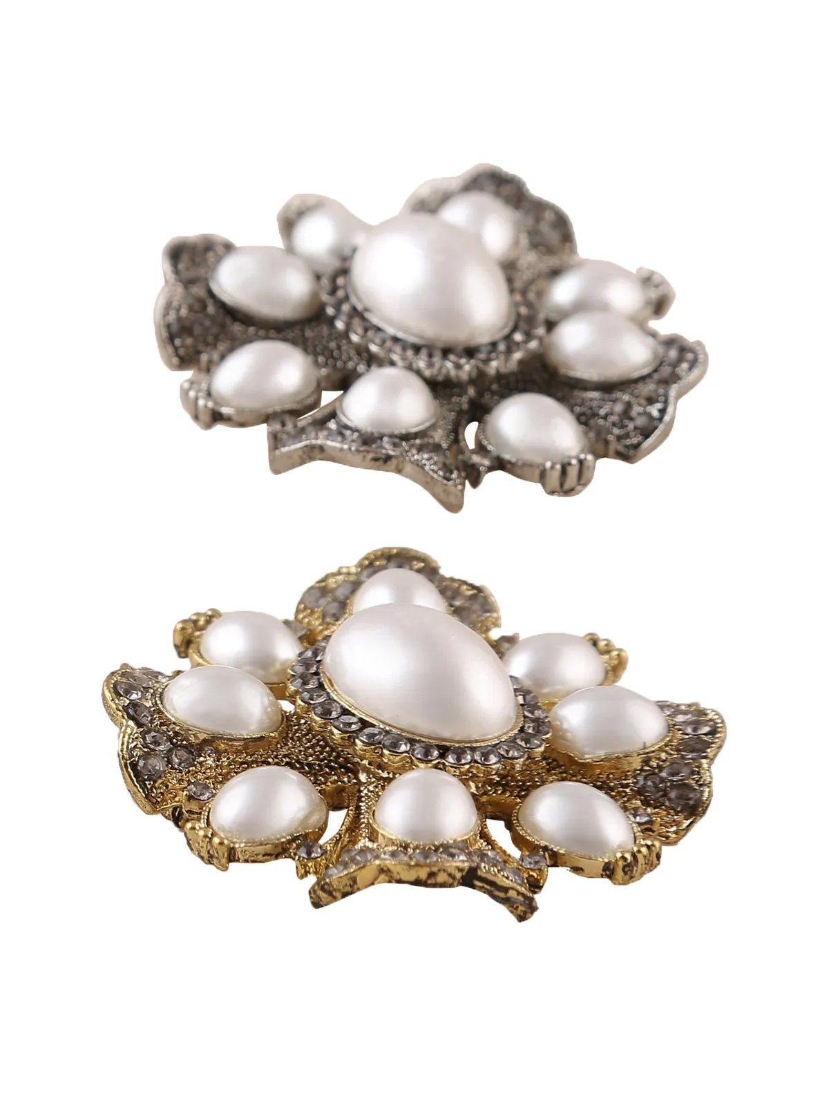 Beautiful Vintage Diamond & Pearl Brooch Pin