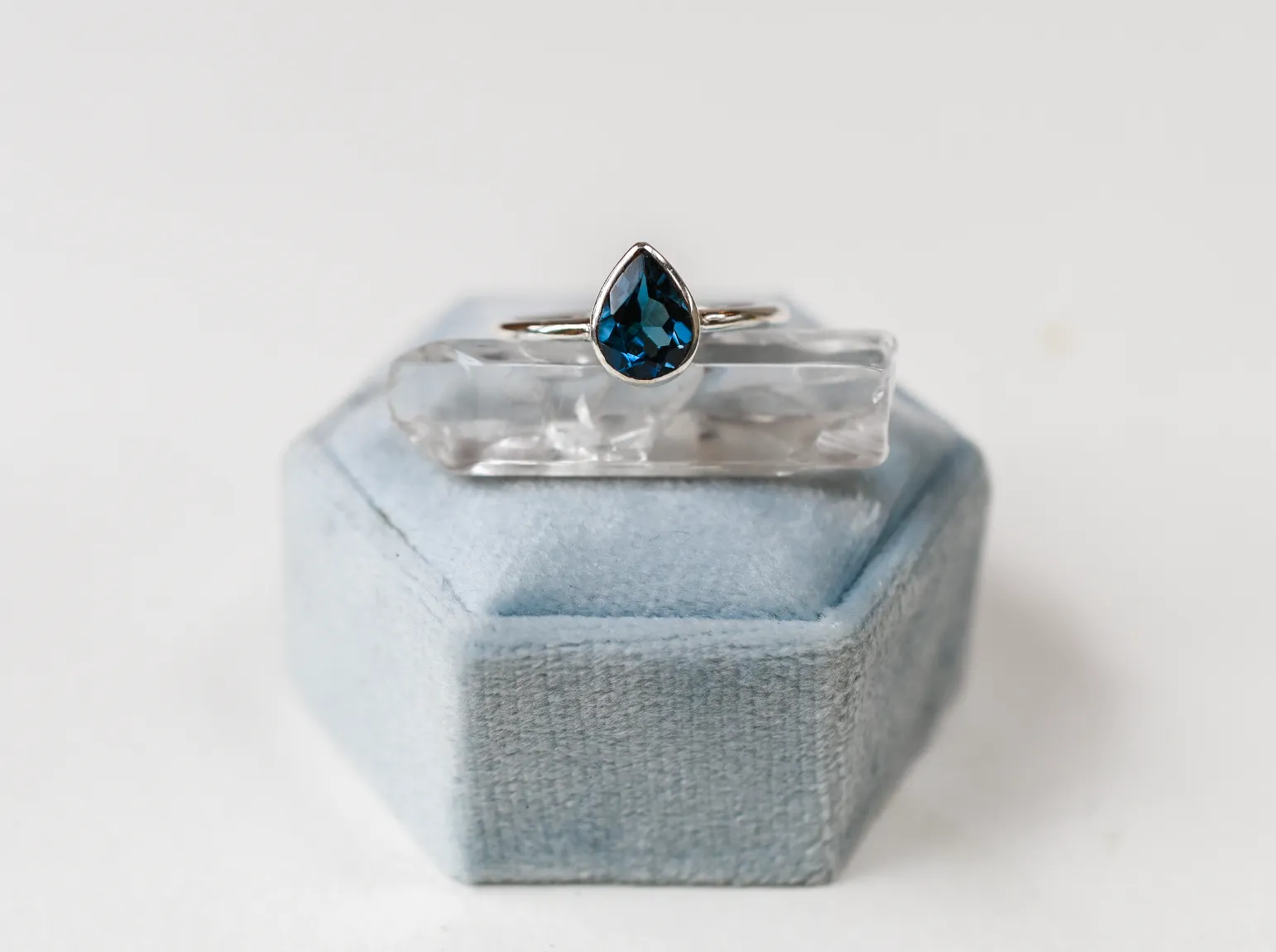 Blue London Topaz Ring