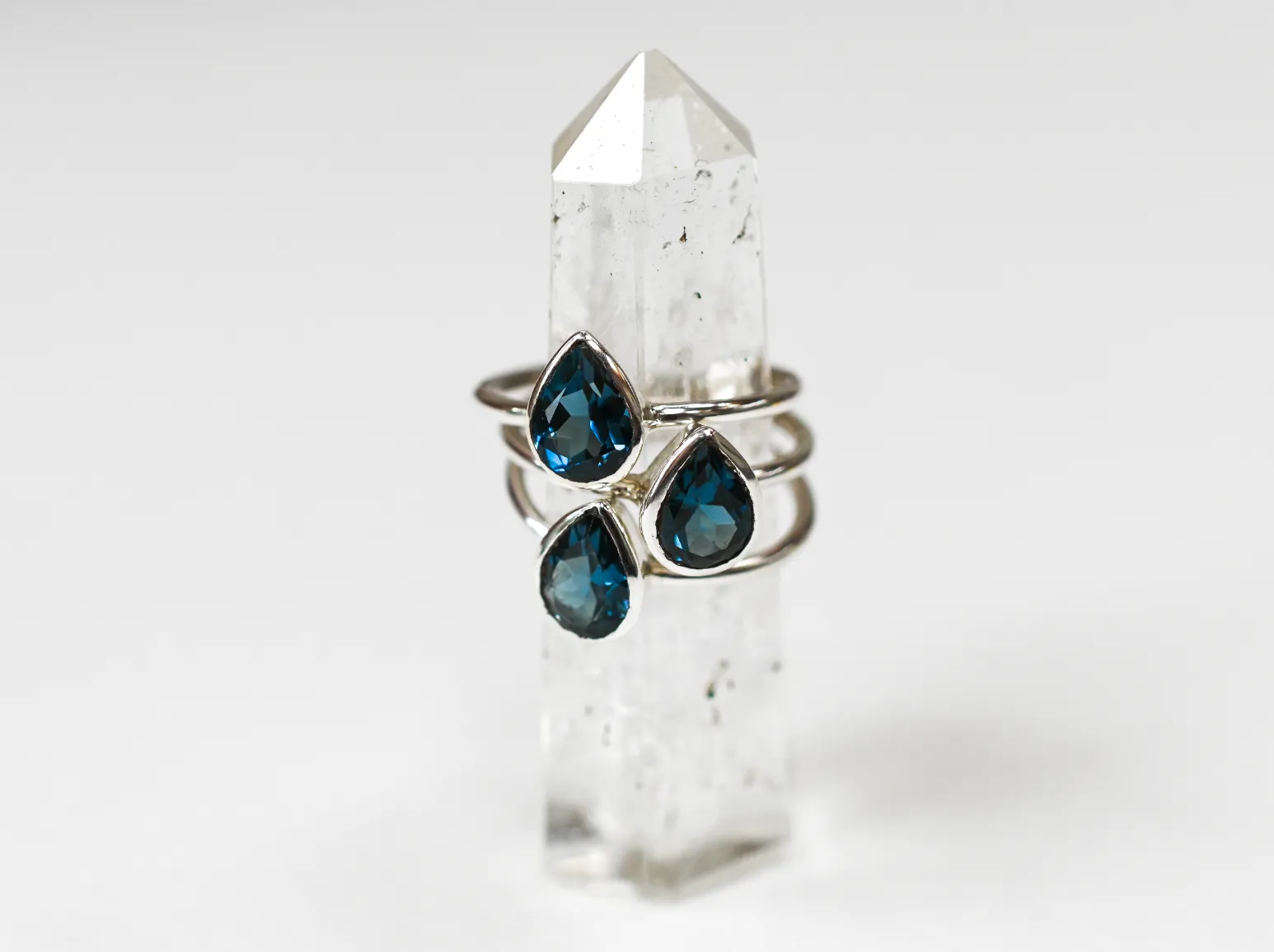 Blue London Topaz Ring