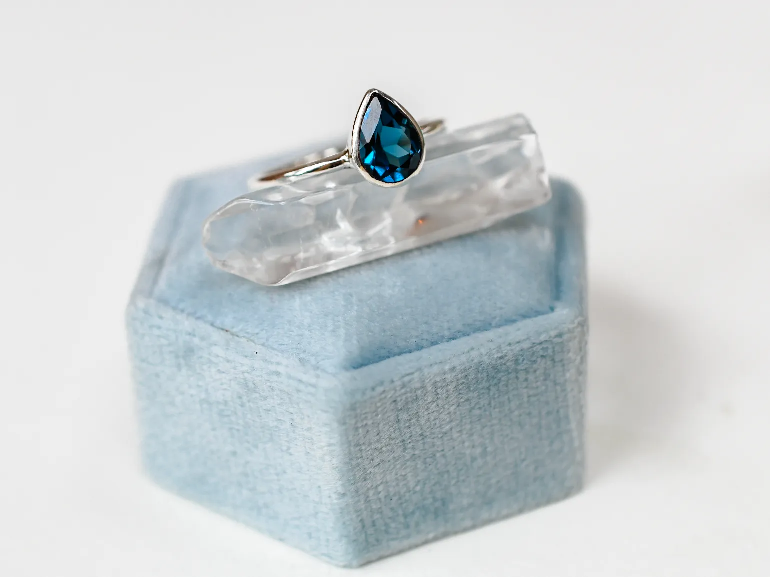Blue London Topaz Ring
