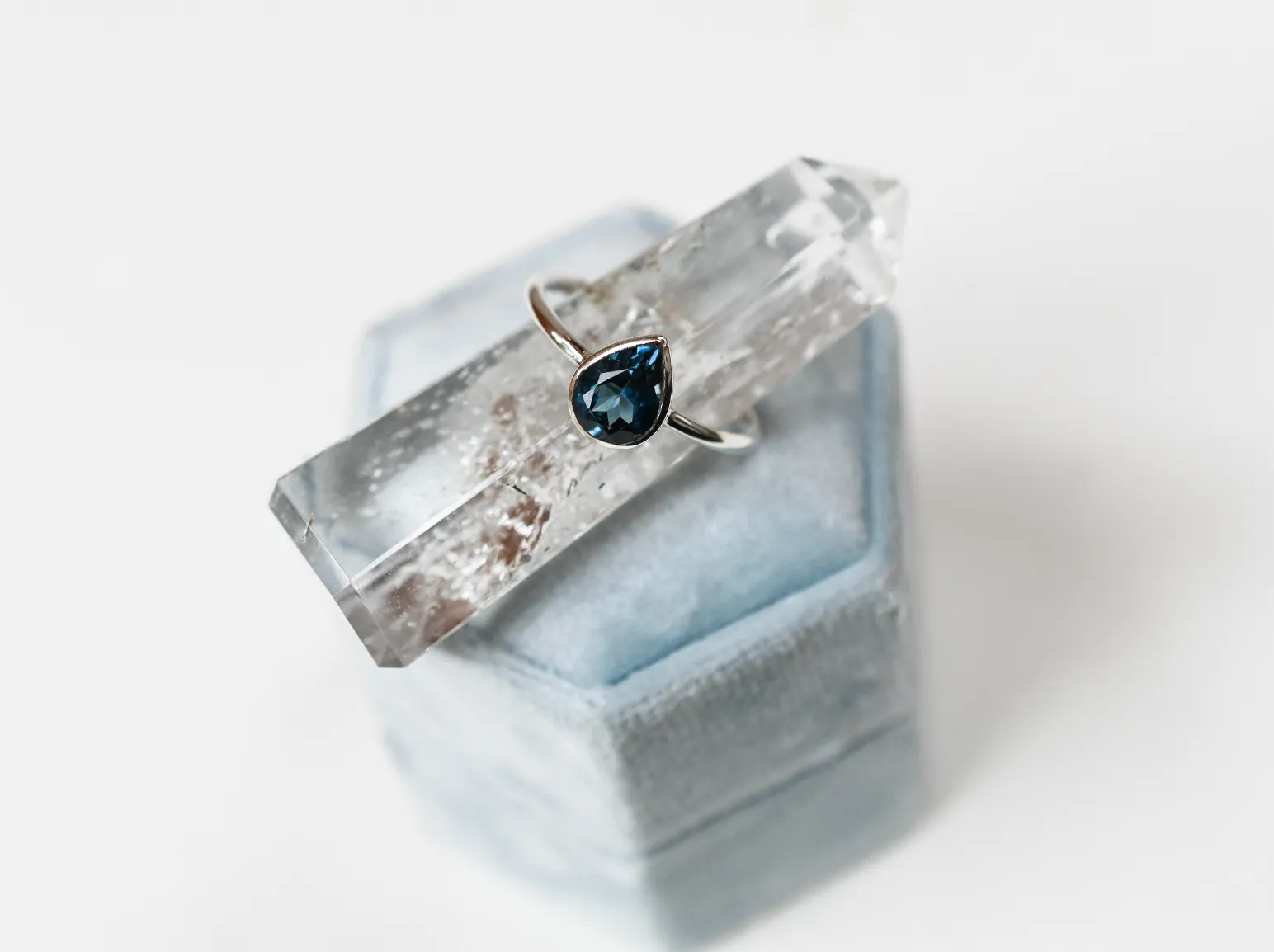 Blue London Topaz Ring