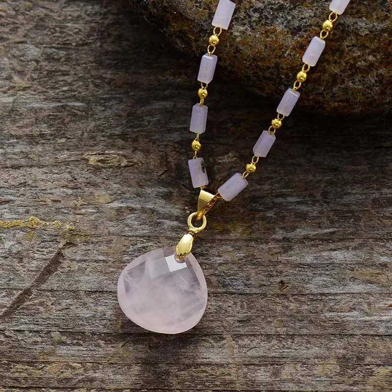 Boho Necklace - Crystal Aesthetic Beads Choker Necklaces