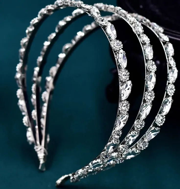 Bridal Hair Accessories l Rhinestone Wedding Headband l Hair Comb l HairPiece HP-32