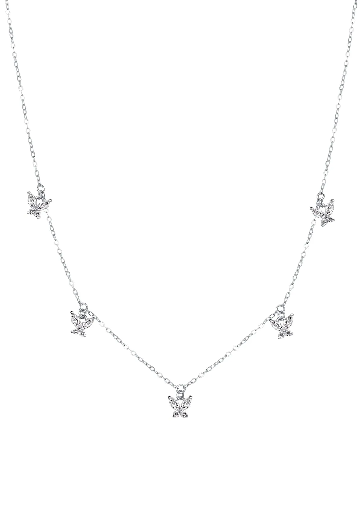 Butterfly Pendant Necklaces Sterling Silver