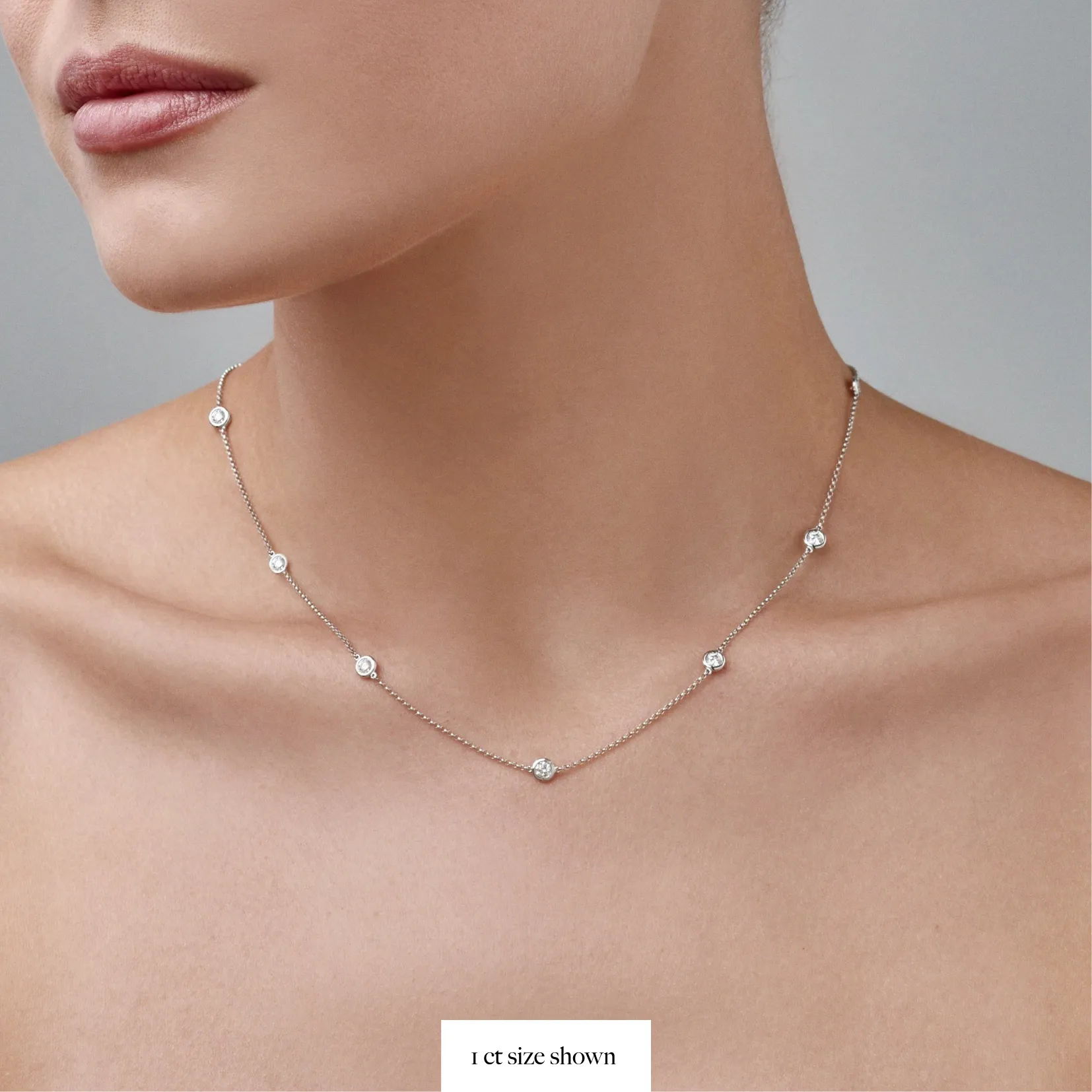 Capri Dreaming® Dot Chain 0.30CT Necklace | White Gold