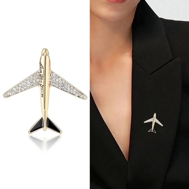 Casual Pin Alloy Inlay Artificial Crystal Women's Brooches