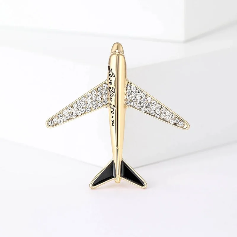 Casual Pin Alloy Inlay Artificial Crystal Women's Brooches
