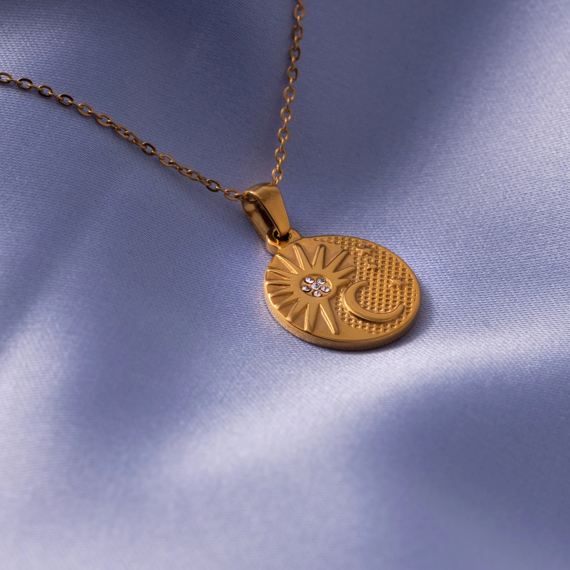Celestial Necklace with Sun