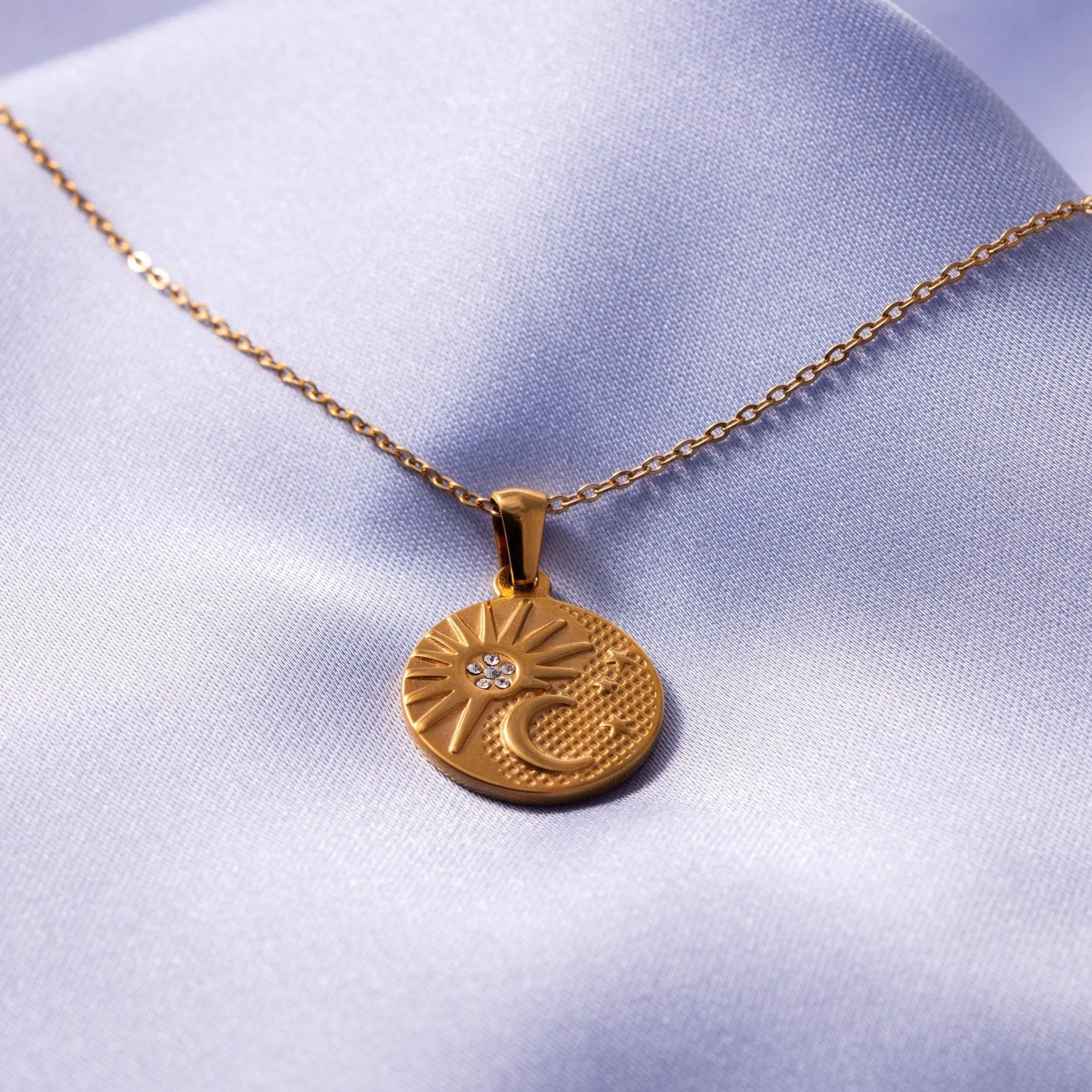 Celestial Necklace with Sun