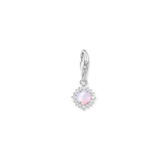 Charm Pendant Opal-Coloured Stone Shimmering Pink | Thomas Sabo