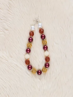 Chocolate Sparkle Bubblegum Necklace