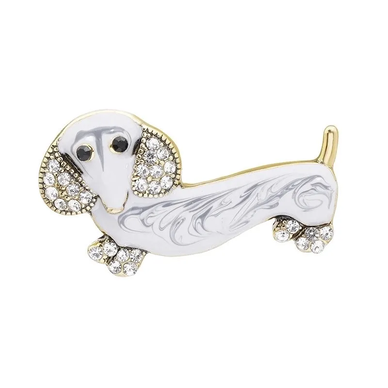 Christmas Santa Claus Pet Dog Alloy Cowboy Brooch Wholesale