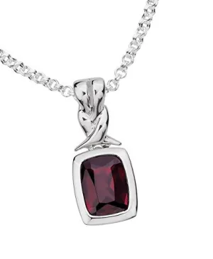 Colore Sterling Silver Garnet Pendant LVP419-GT