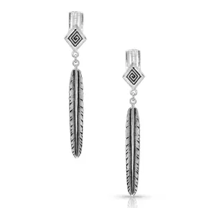 Courage & Strength Feather Earrings