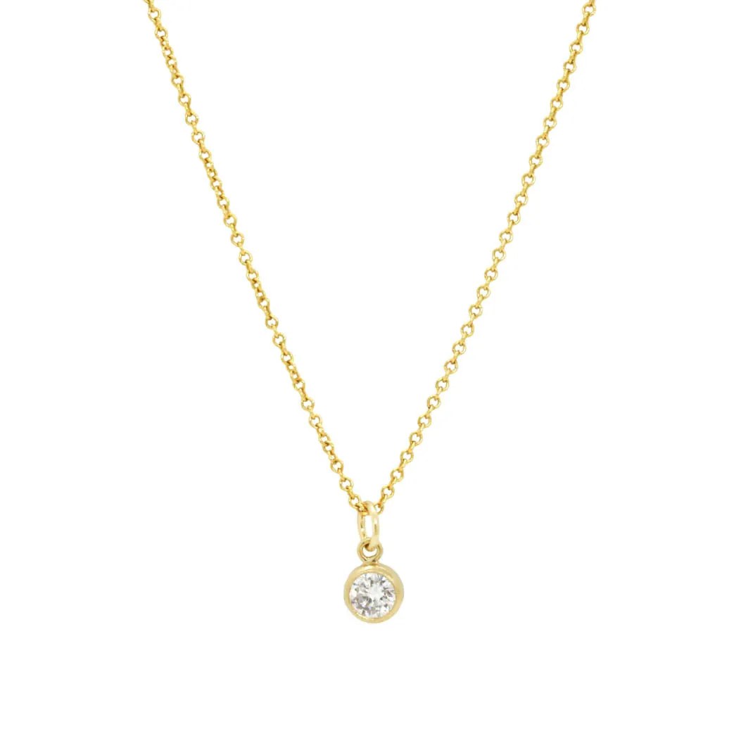 Diamond Necklace - Gold Filled