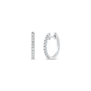 Diamond Simple Everyday Huggie Earrings