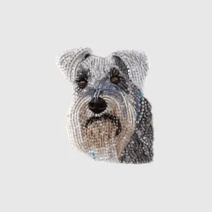 Dog Brooch Schnauzer