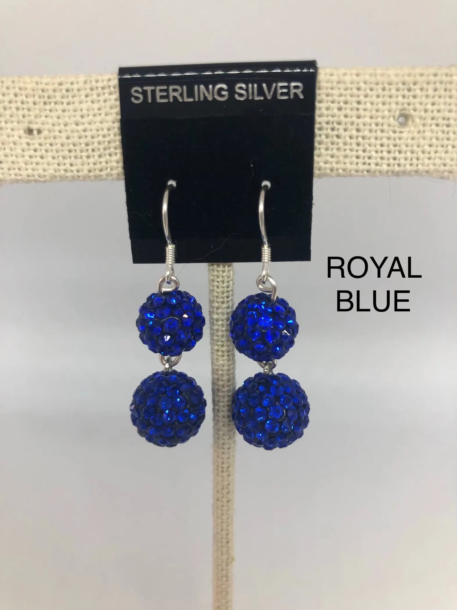 Double Sparkle Earrings (many colors available)
