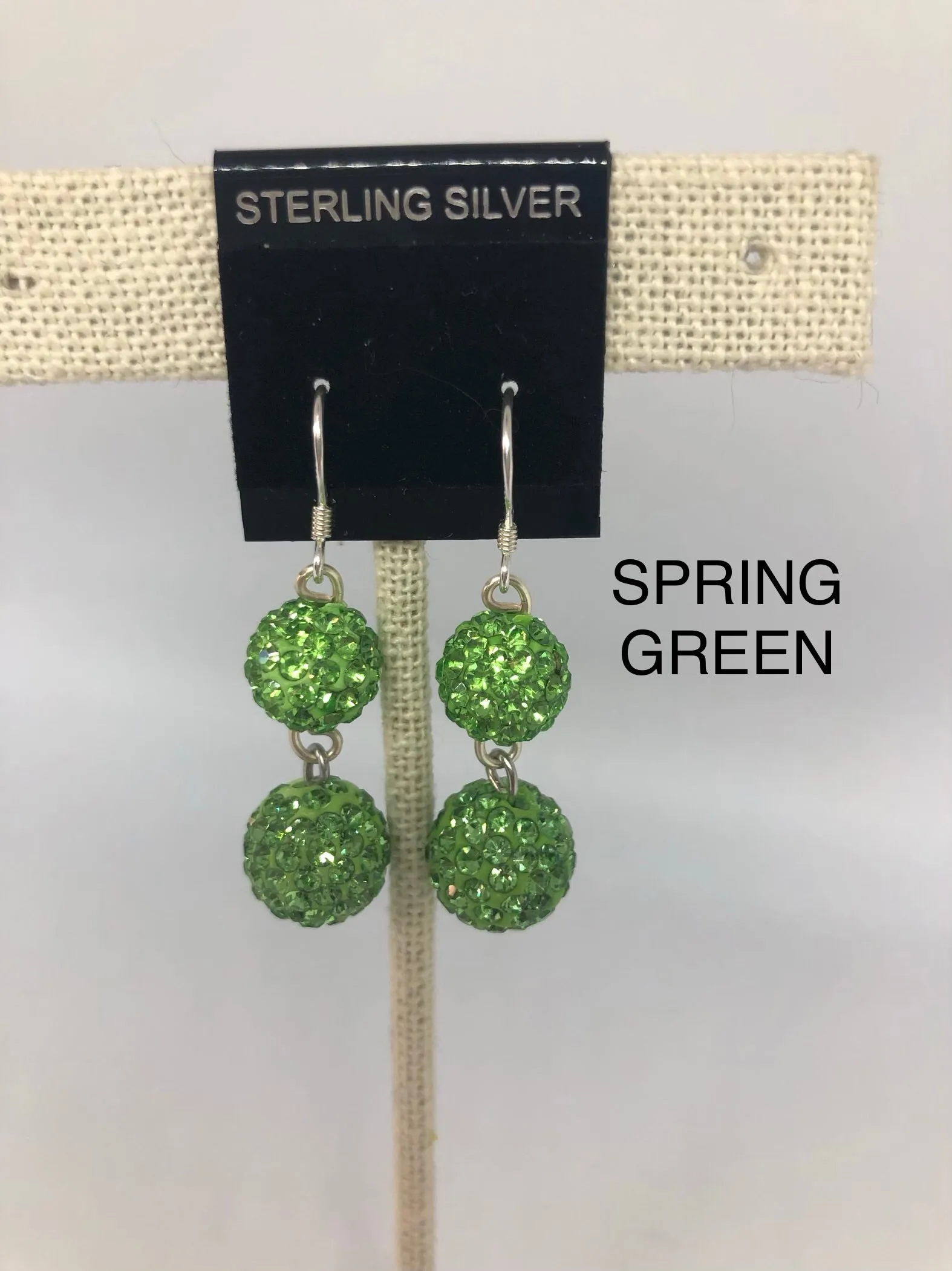 Double Sparkle Earrings (many colors available)