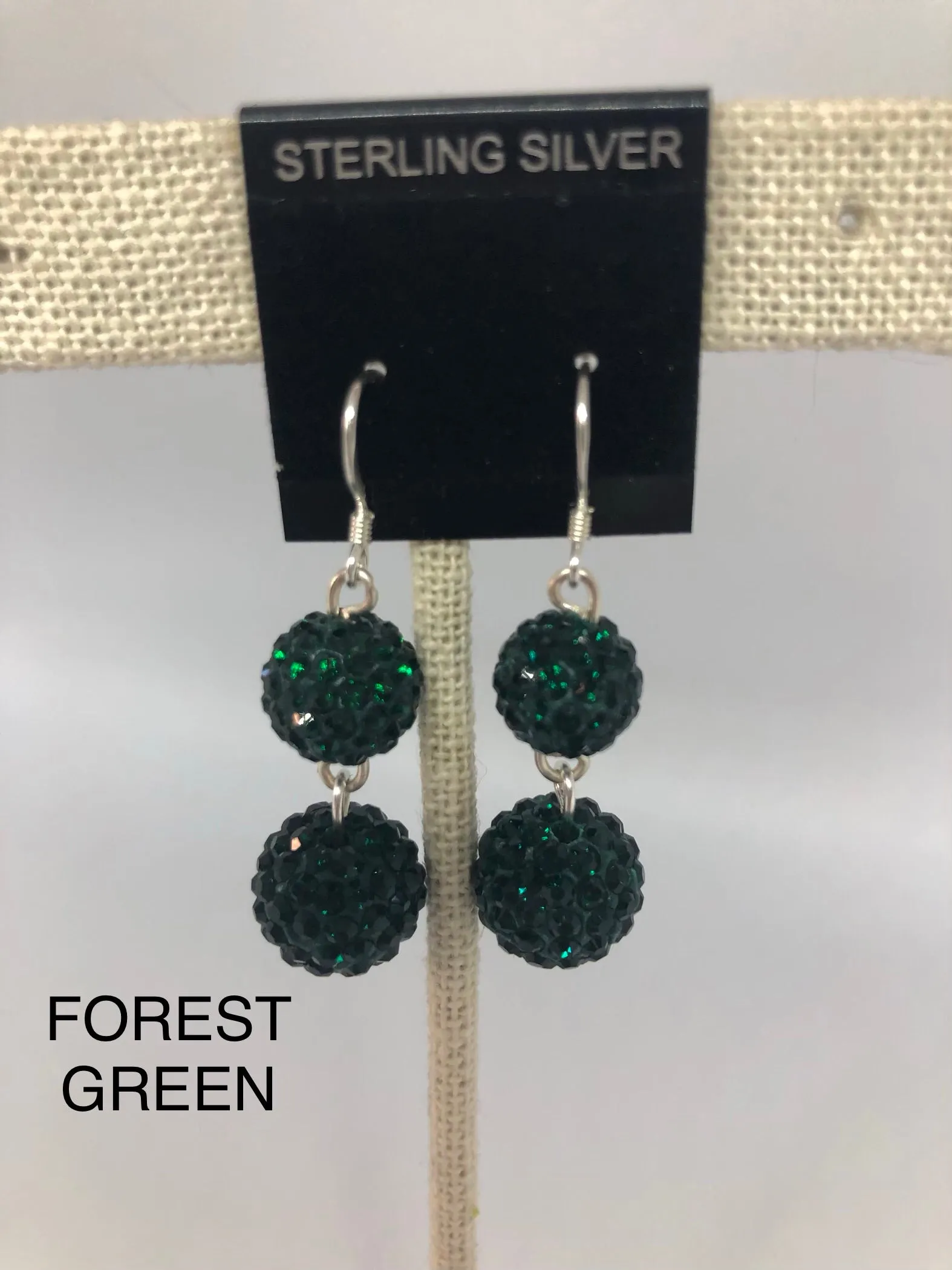 Double Sparkle Earrings (many colors available)