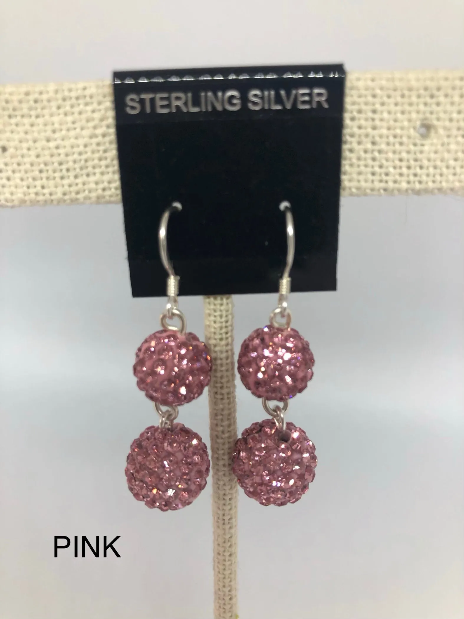 Double Sparkle Earrings (many colors available)