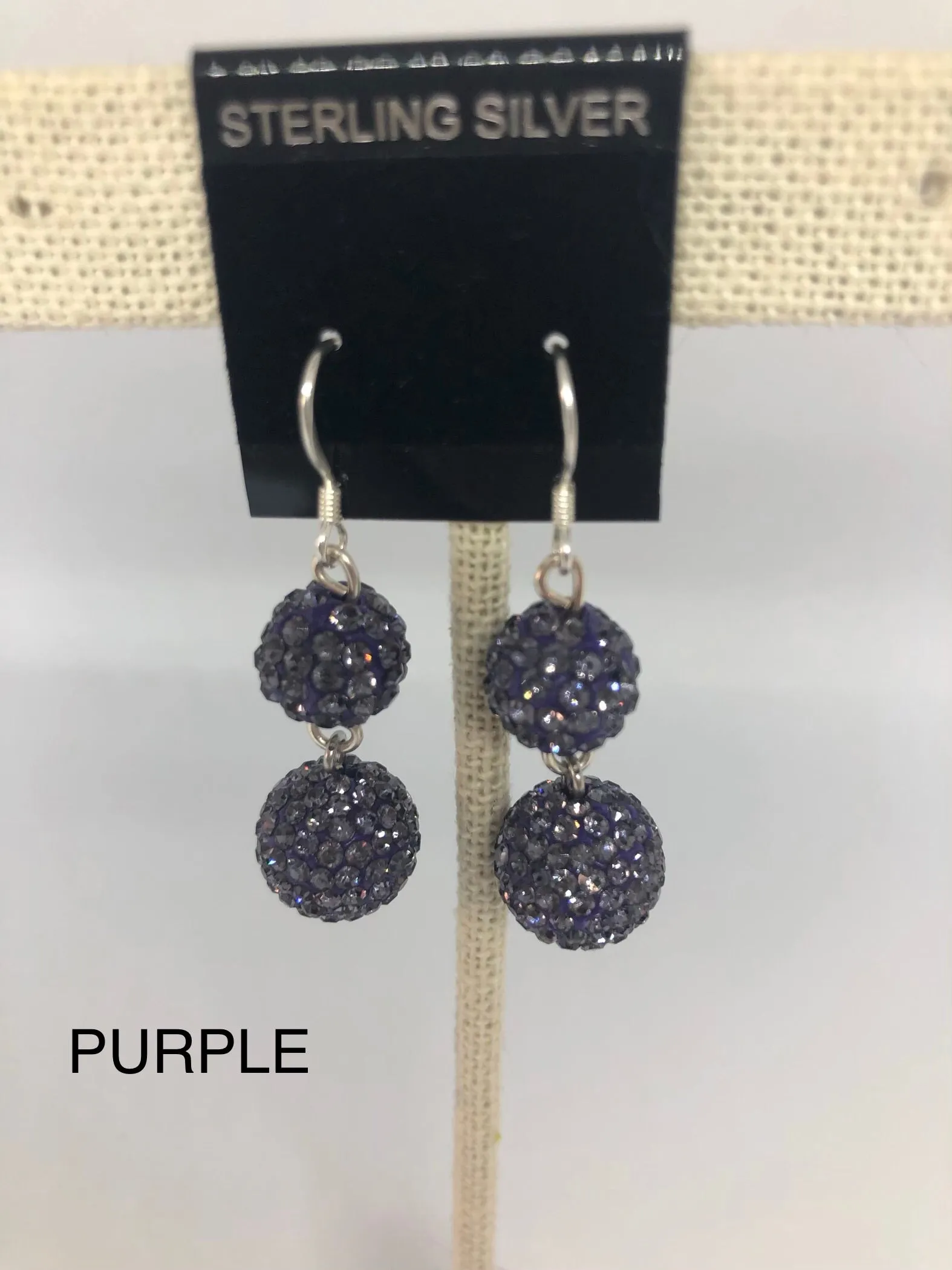 Double Sparkle Earrings (many colors available)