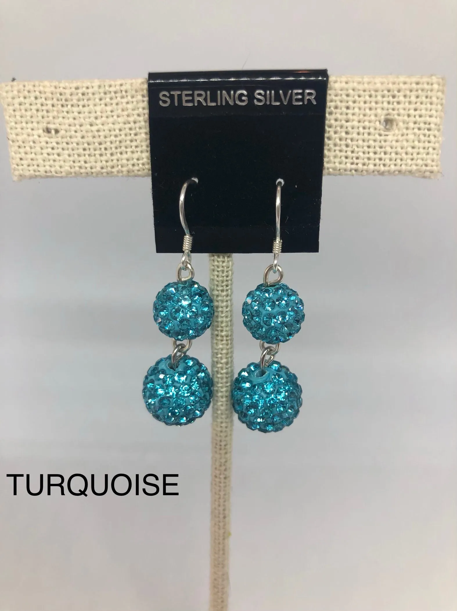 Double Sparkle Earrings (many colors available)