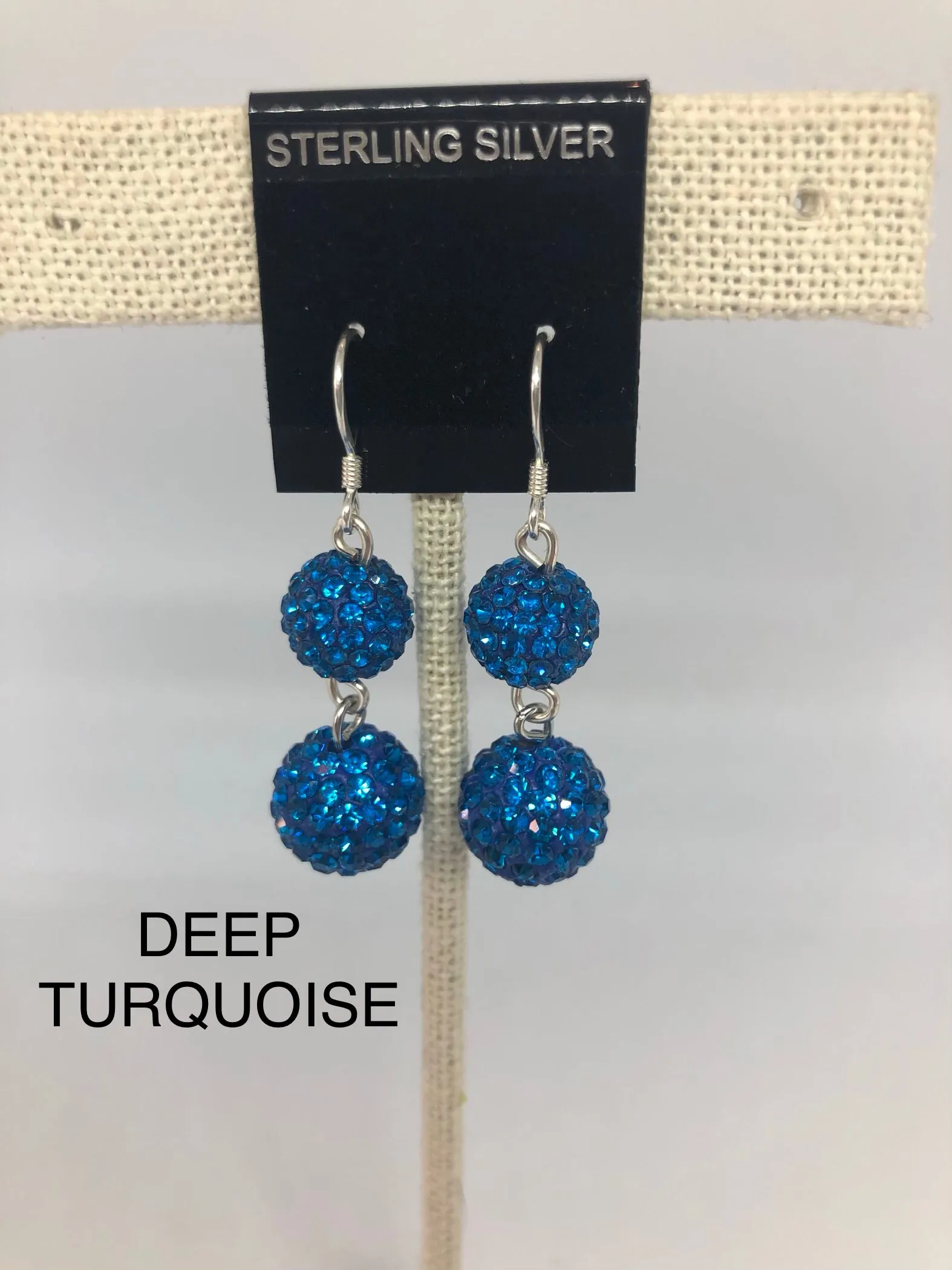 Double Sparkle Earrings (many colors available)