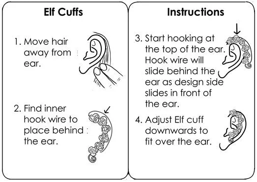 Elf Cuff Small Spirals - Silver