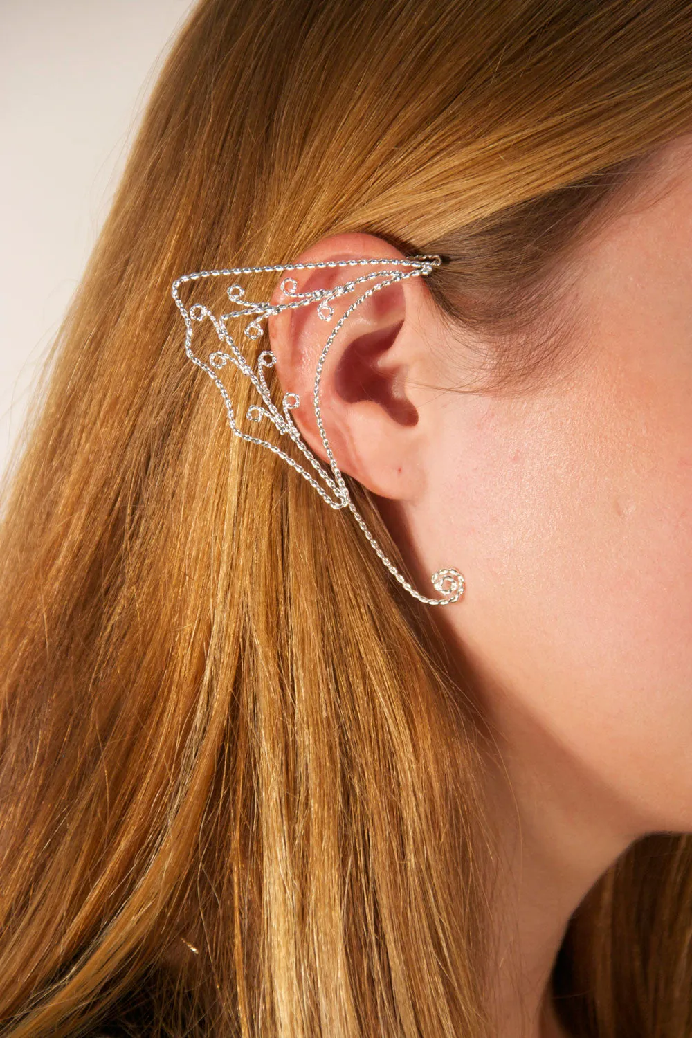 Elf Cuff Small Spirals - Silver