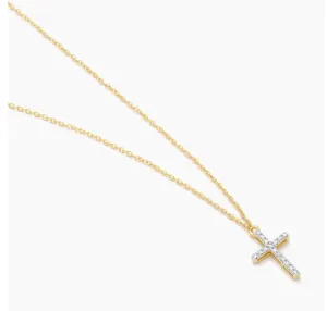 Ella Stein Believe Cross Pendant Necklace