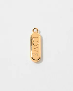 ENGRAVED LOVE PILL CHARM