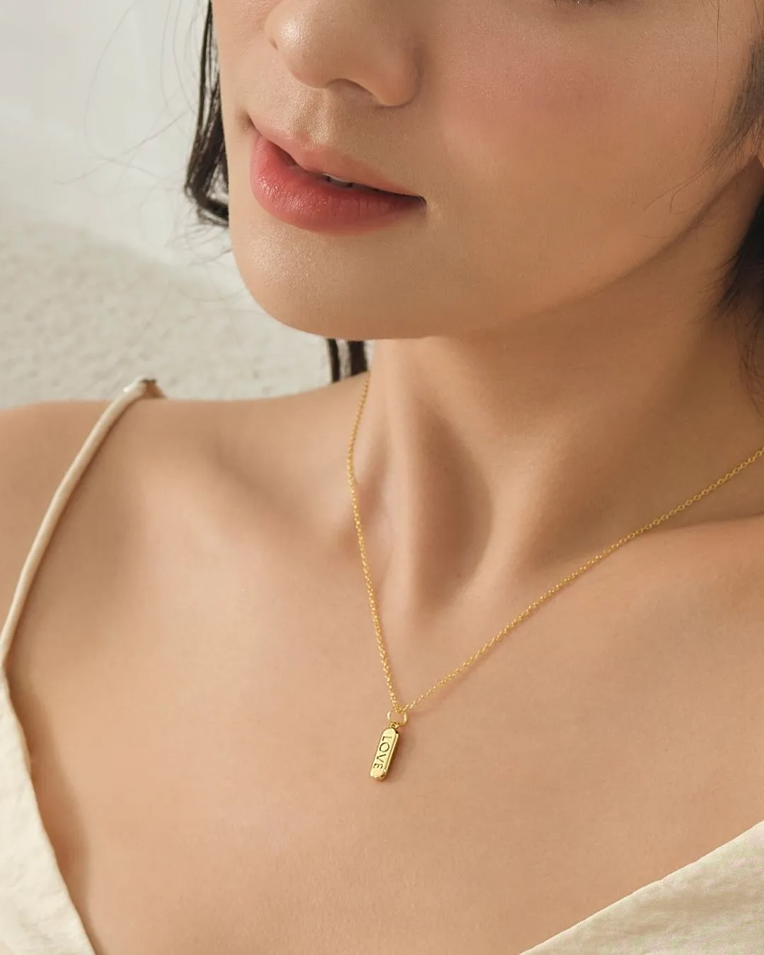 ENGRAVED LOVE PILL CHARM