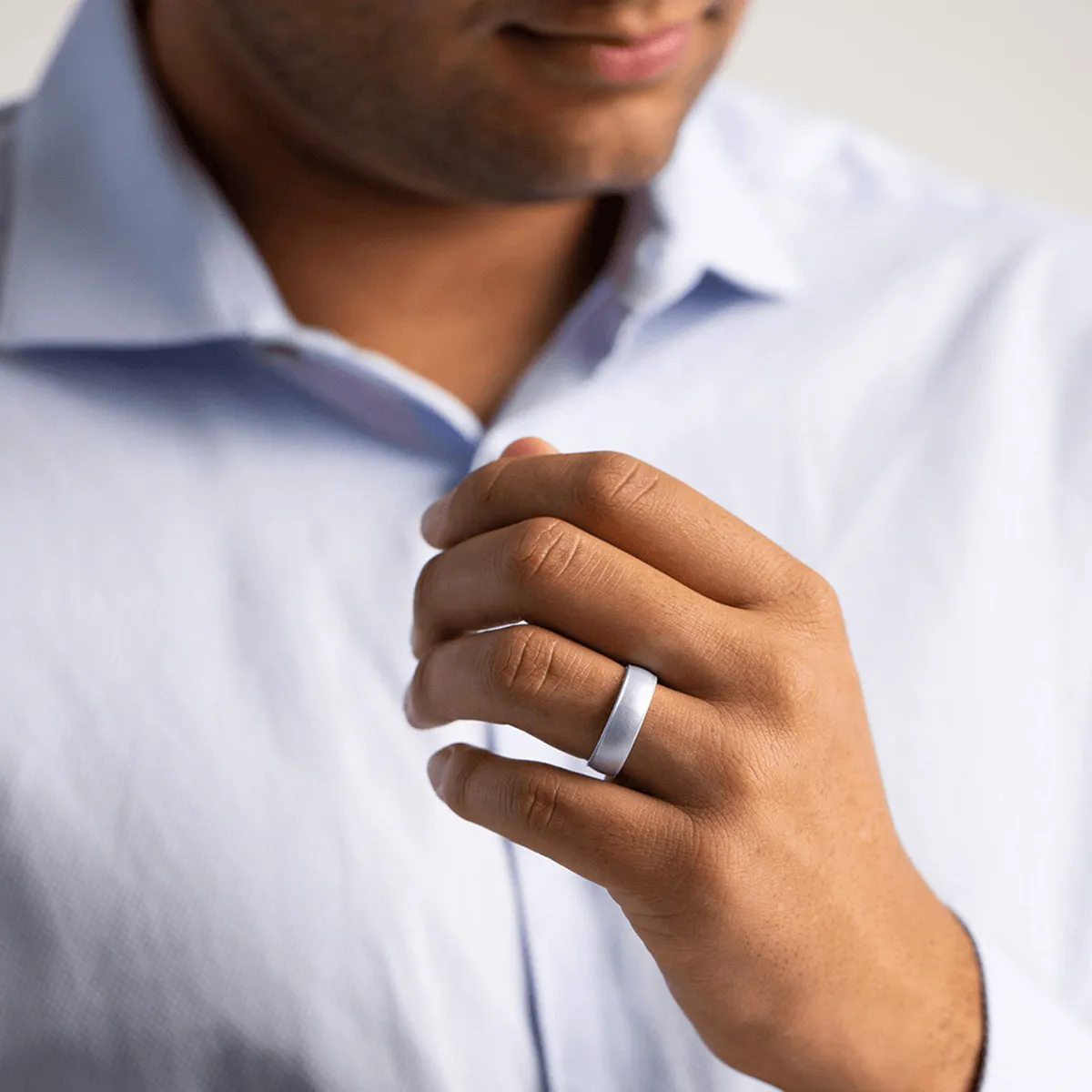 Enso Rings Classic Elements Series Silicone Ring - Platinum