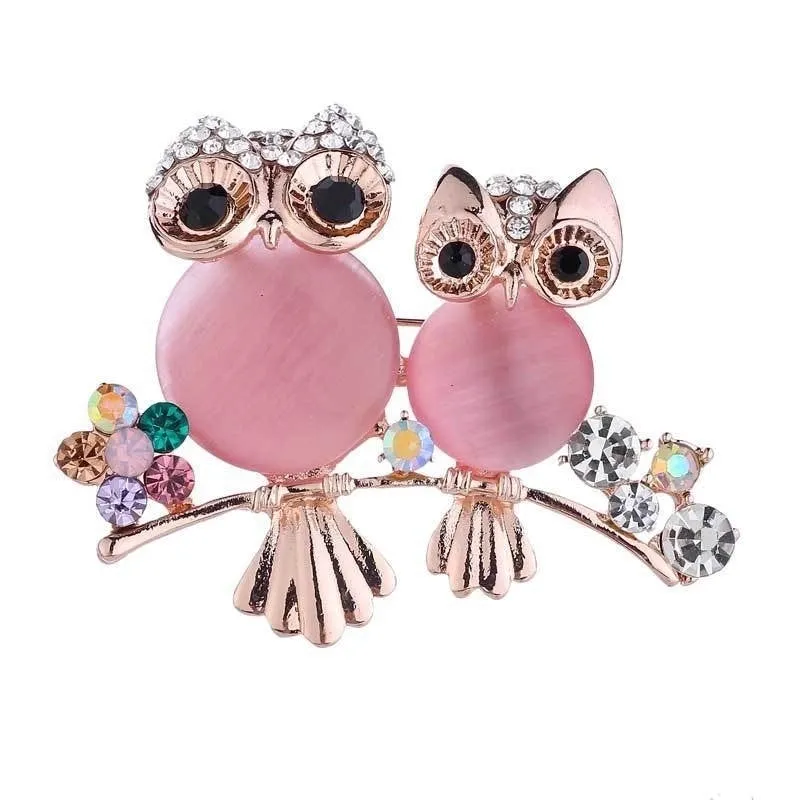 Fashion Pin Animal Alloy Plating Artificial Gemstones Unisex Brooches