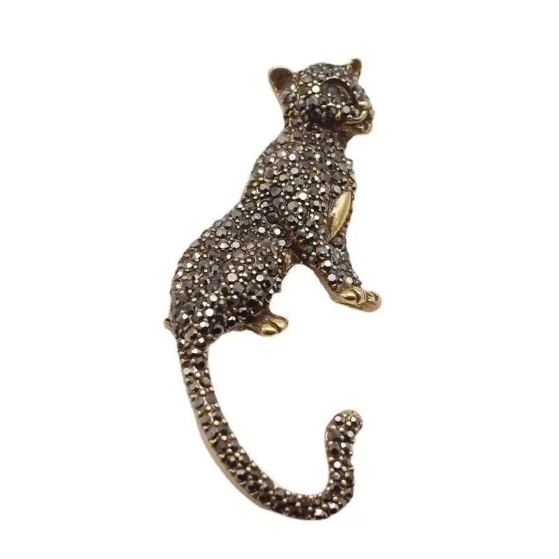 Fashion Pin Animal Alloy Plating Inlay Rhinestones Unisex Brooches