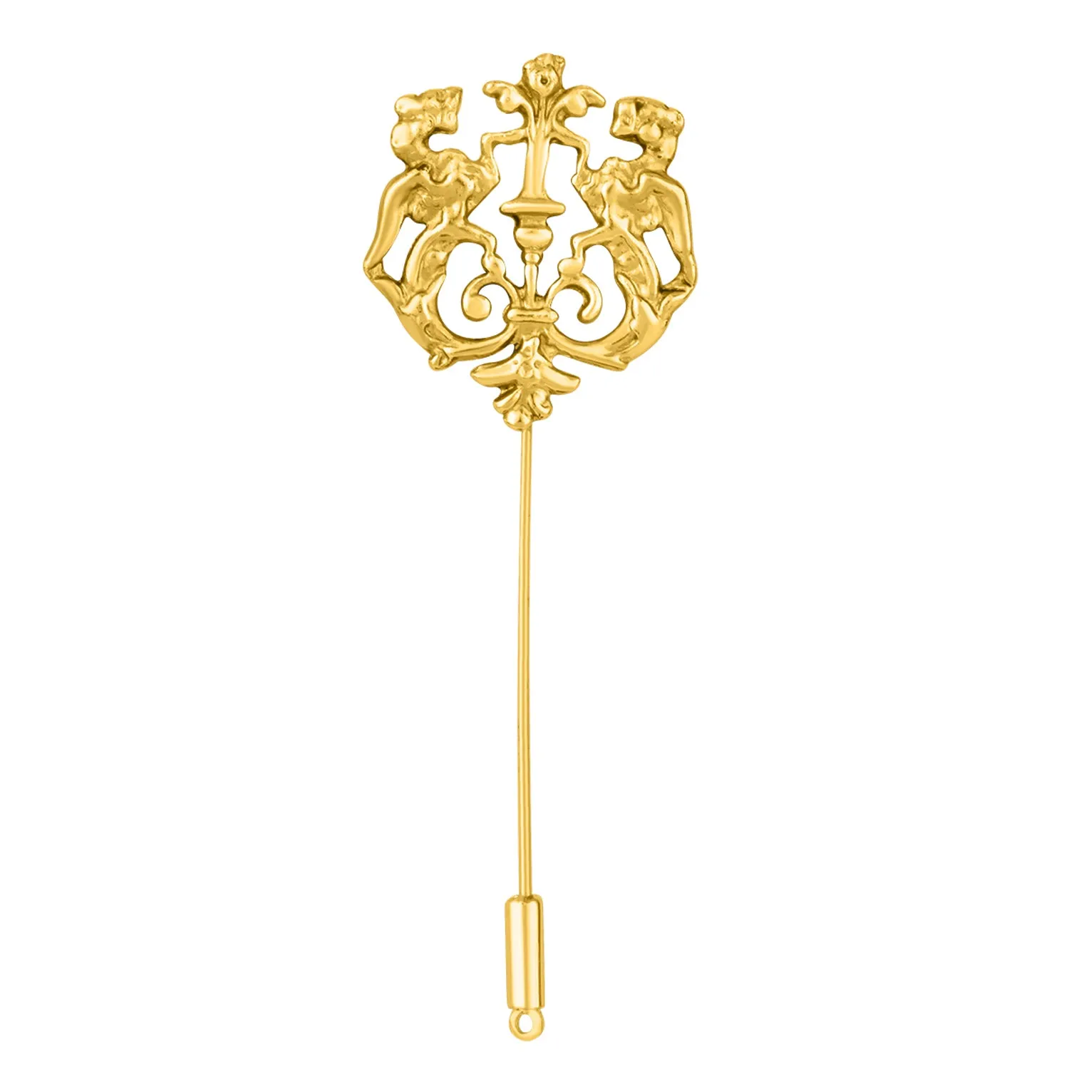 Fashionable Antique Golden Royal Lion Metal Lapel Pin