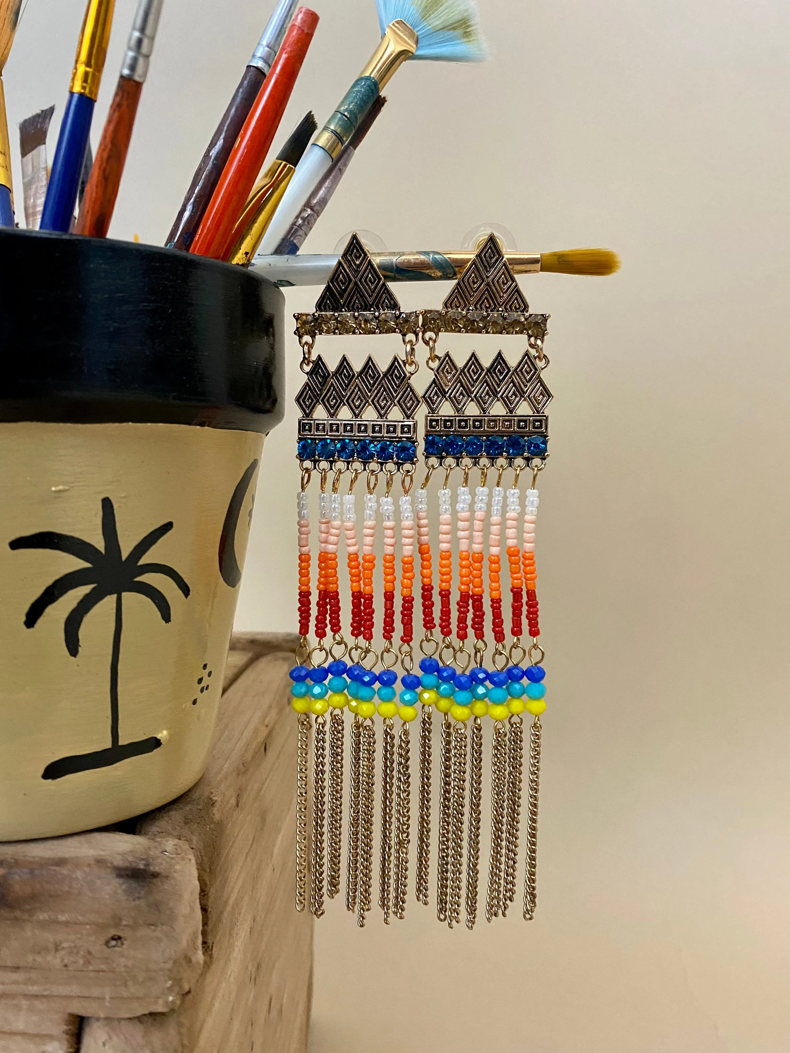 Favorite boho fringe earrings