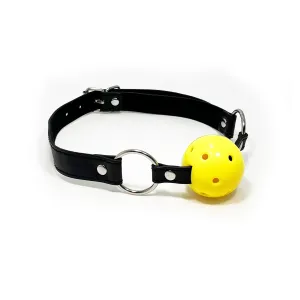 Fetish Pleasue Play Yellow Ball Gag